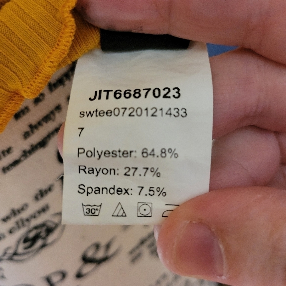 SHEIN croptop Medium Yellow - Picture 3 of 5